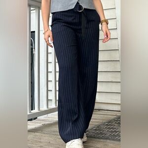 Pinstriped Trouser Pants